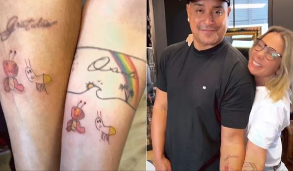Carla Perez, Xanddy e filhos se tatuam em família: 'Muito especial'