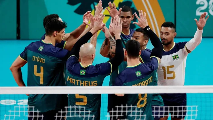 Brasil vence México e segue invicto no vôlei masculino