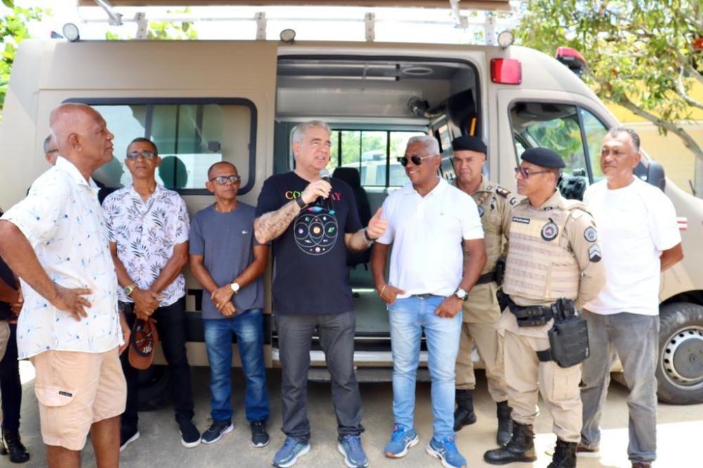 Cabuçu, Bom Jesus e região de Saubara recebem nova Base Móvel da Polícia Militar