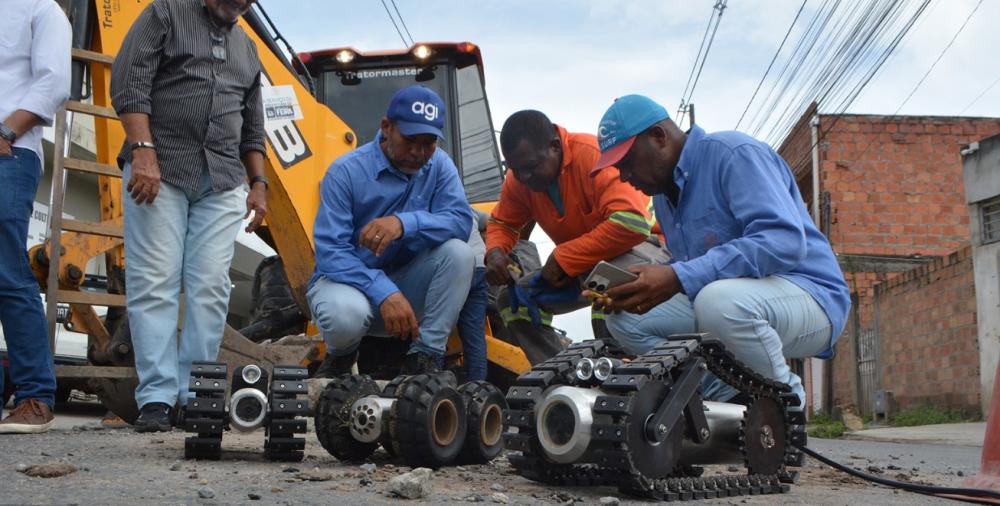 Equipamento de inspeção de vídeo inicia vistoria em redes de drenagem no Campo Limpo