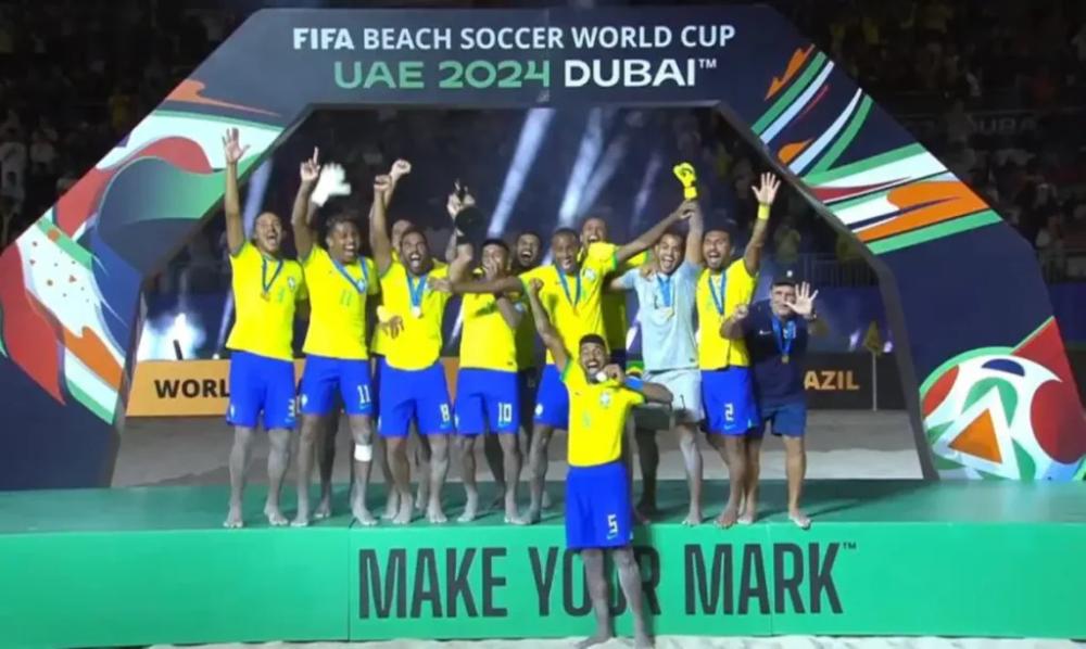 Brasil conquista o hexacampeonato mundial de futebol de areia