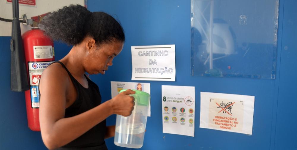 Prefeitura cria “Espaço da Hidratação” para pacientes com suspeita de dengue