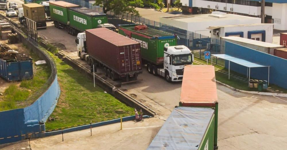 Contêineres com materiais para sondagem da Ponte Salvador-Itaparica chegam a Bahia