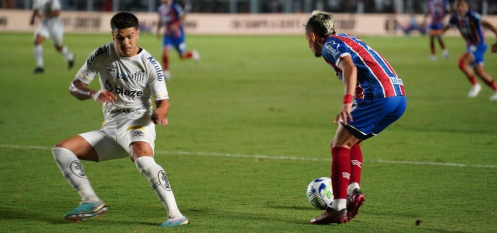 Bahia empata com o Santos em primeiro jogo das oitavas da Copa do Brasil