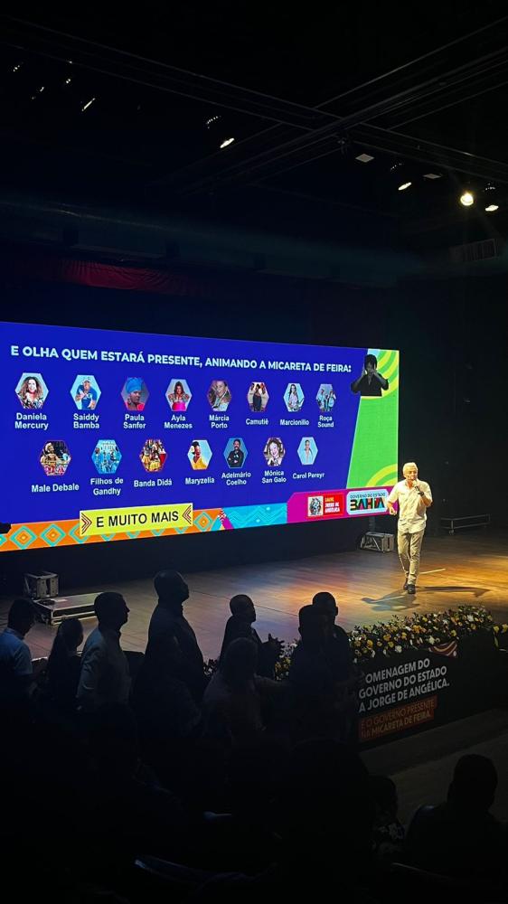 Governador anuncia atrações para Micareta de Feira de Santana