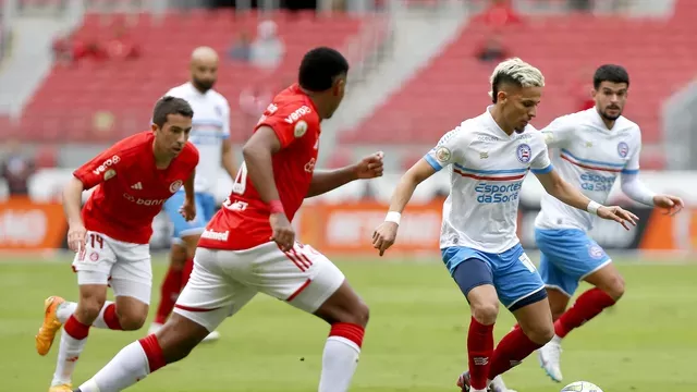 Bahia perde para Internacional e chega ao quarto jogo sem vencer no Brasileirão