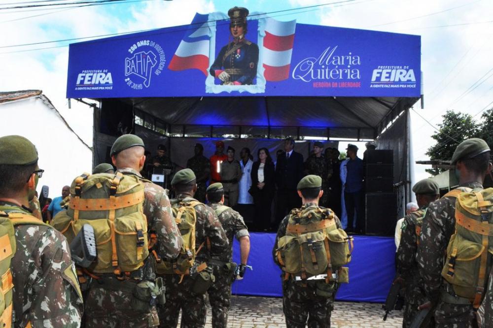 Homenagens à Maria Quitéria marcam Bicentenário da Independência da Bahia em Feira de Santana