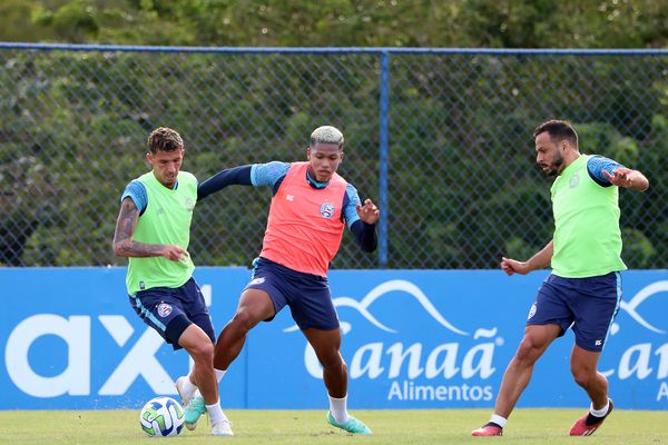 Bahia faz último treino antes de pegar o Corinthians