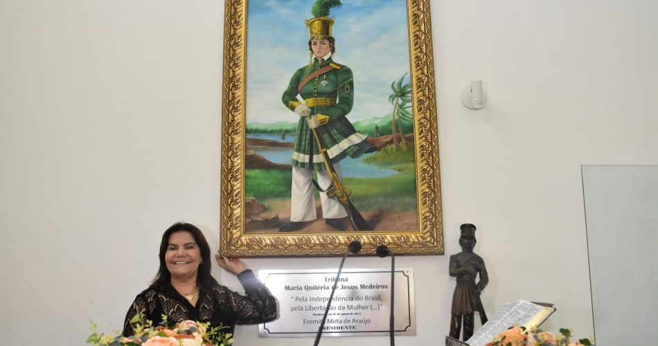 Tribuna de Oradores da Câmara passa a ser denominada Maria Quitéria