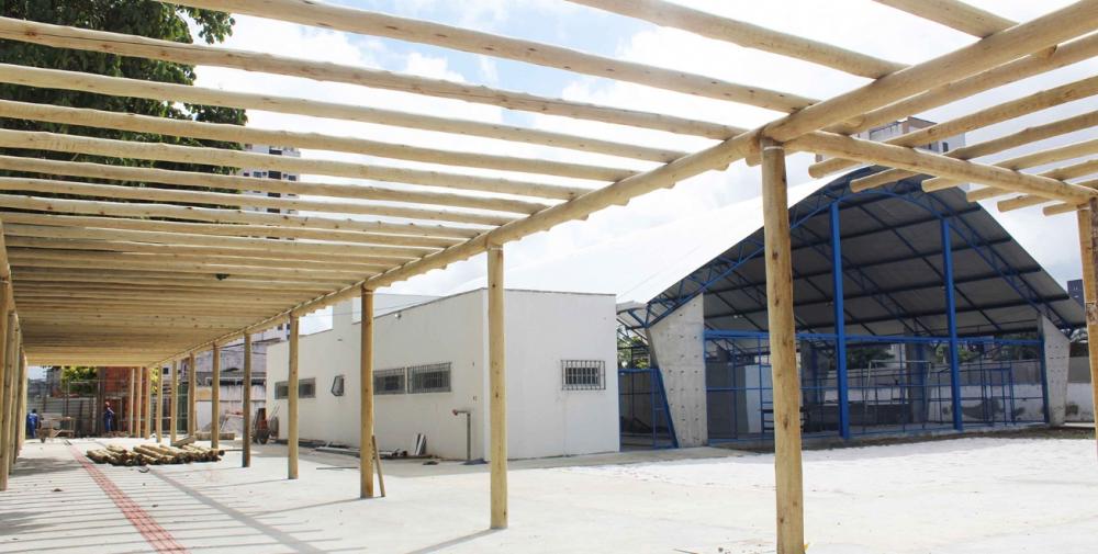 Com tamanho triplicado, reforma da escola Monteiro Lobato chega a 87% de conclusão