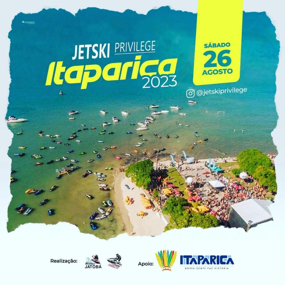 Terceira edição do Jetski Privilege dia 26 de agosto em Itaparica